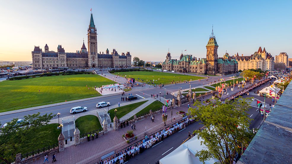 加拿大首都渥太華國會大廈街景